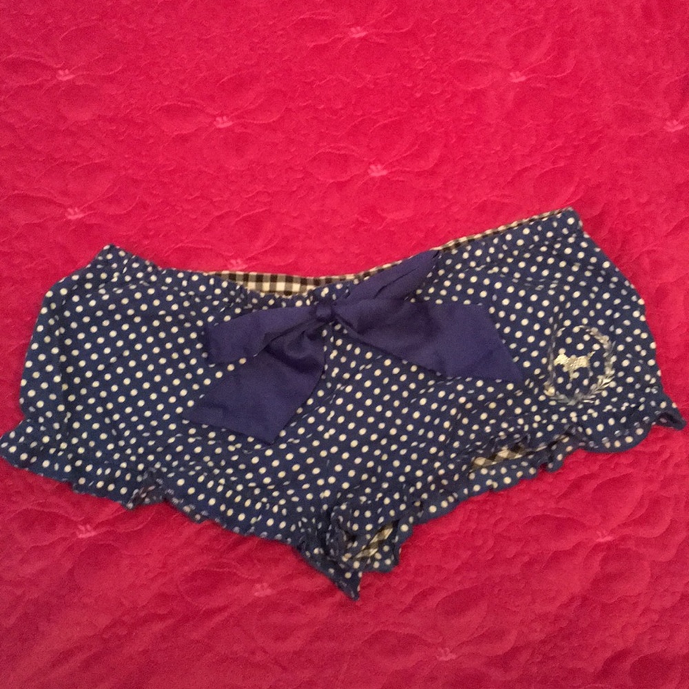 Victoria’s Secret Blue Polka Dot pajama shorts